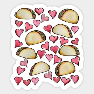 Taco Love on Taco Tuesday Sticker